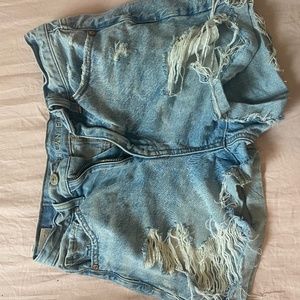 AE denim high wasted jean shorts